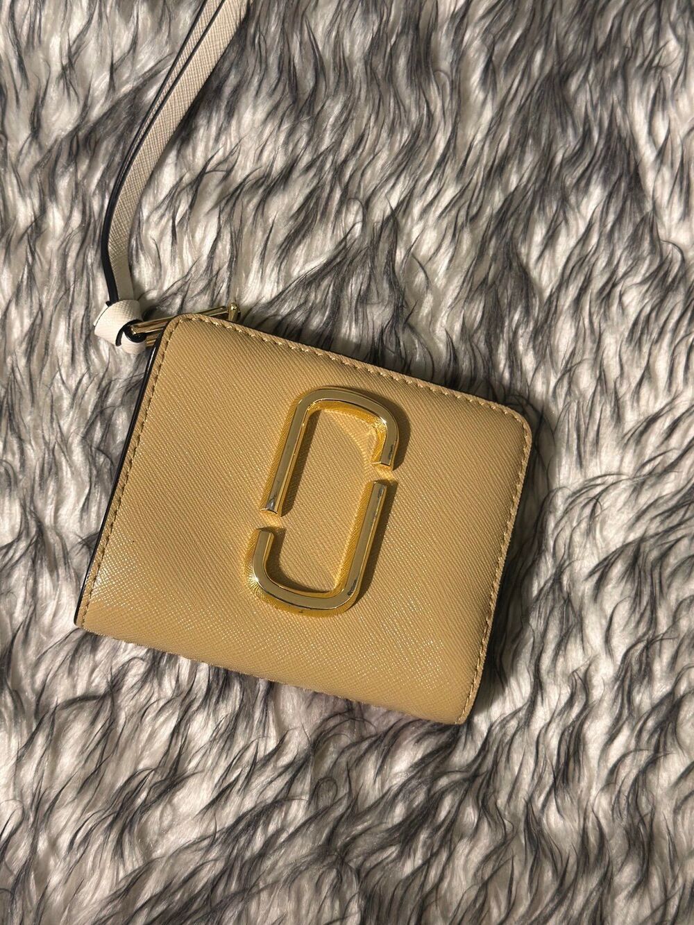 Marc Jacobs The Snapshot Mini Compact Leather Wallet - Sandcastle/Multi Pink